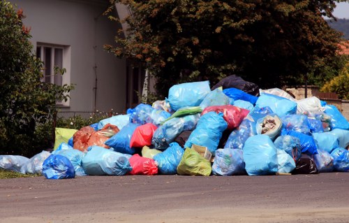 Professional builders waste clearance team at work