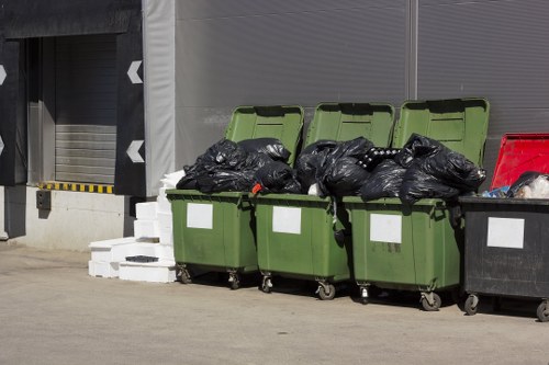 Safe handling of segregated waste containers